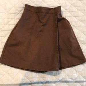 Girls Brownie uniform skirt/skort